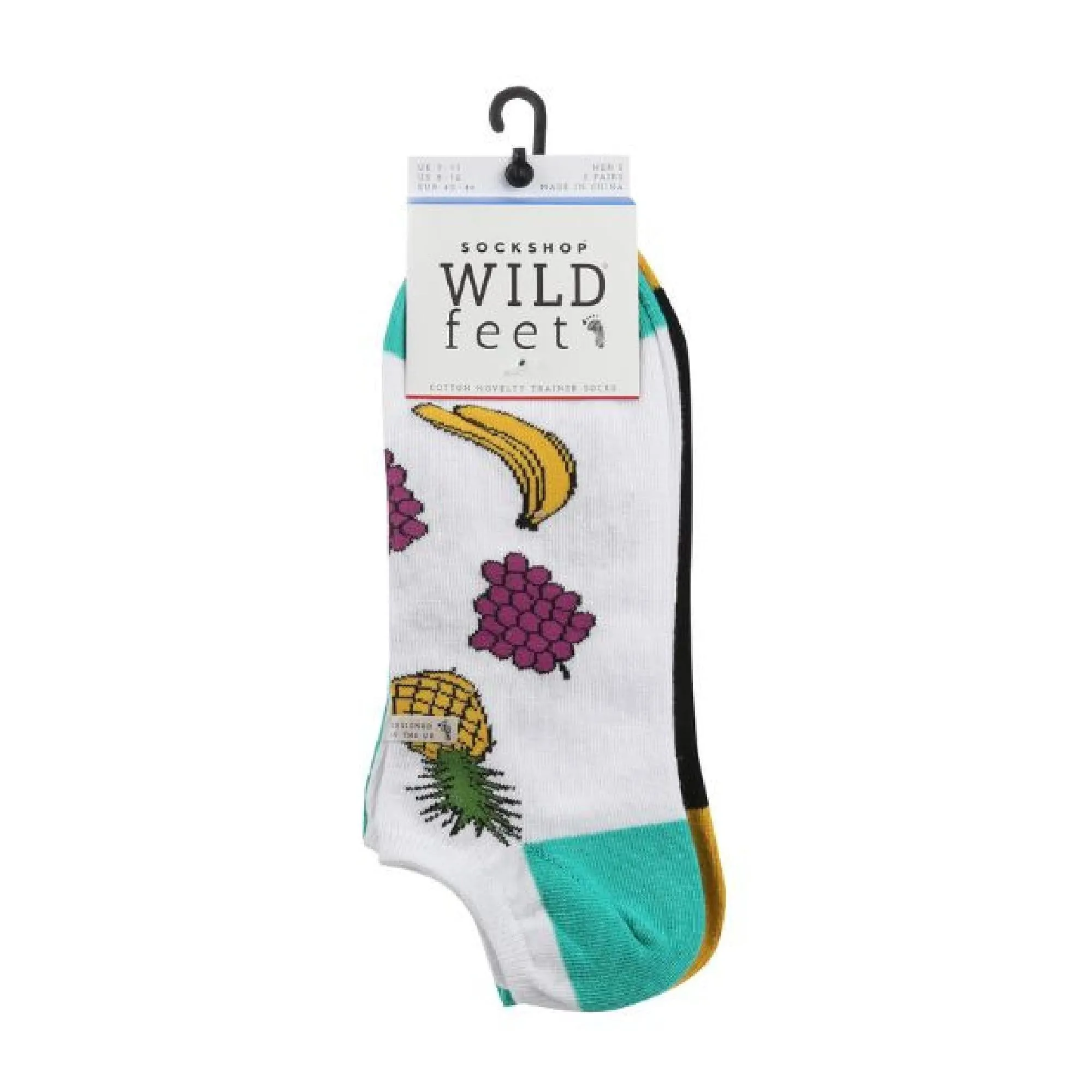 3 Pack Mens Novelty Patterned Cotton Trainer Socks