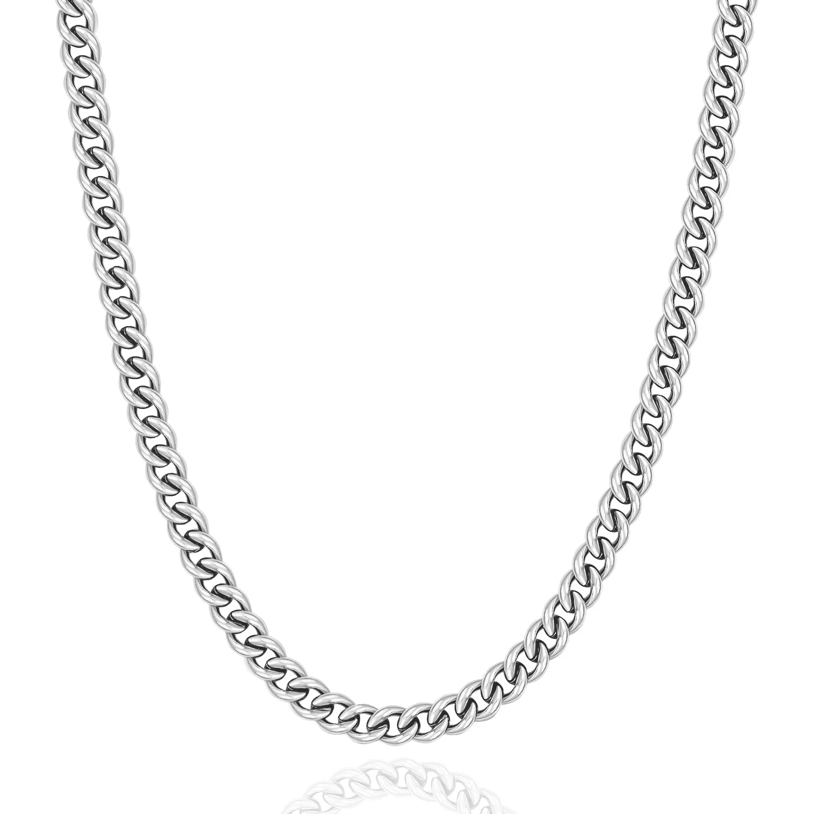 7mm Miami Cuban Link Chain in 18K Gold/ White Gold KRKC