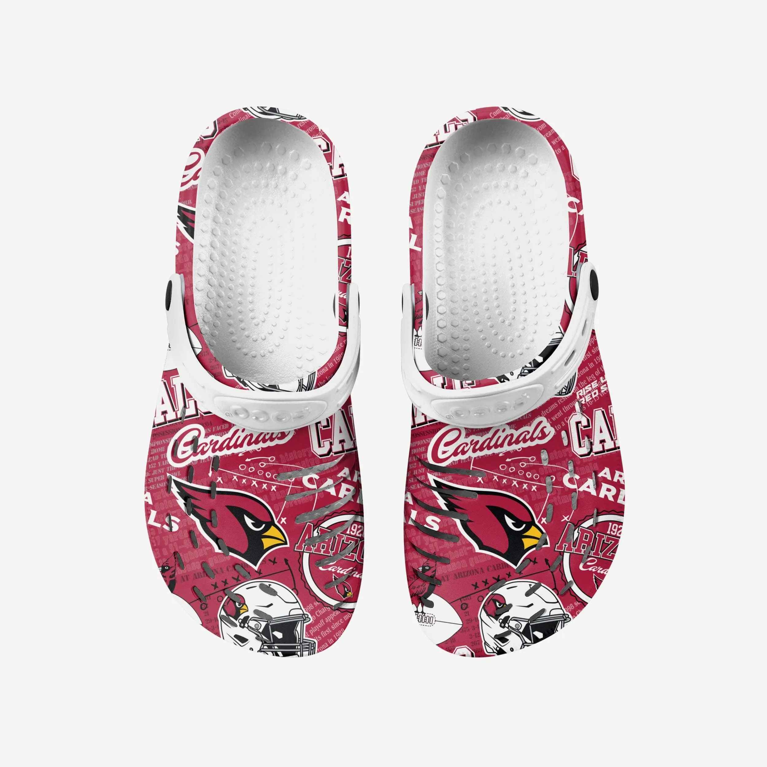 Arizona Cardinals Historic Print Clog With Strap