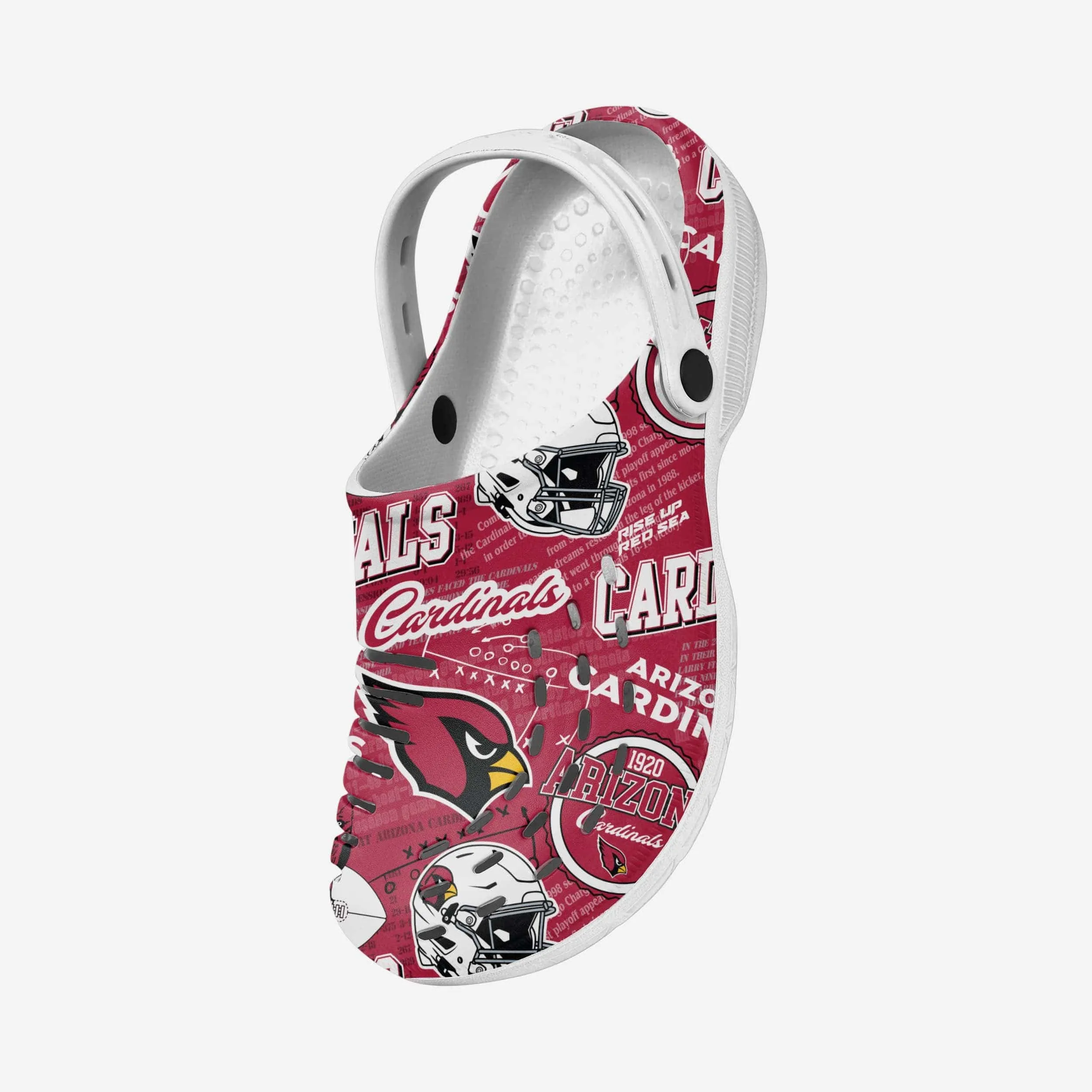 Arizona Cardinals Historic Print Clog With Strap