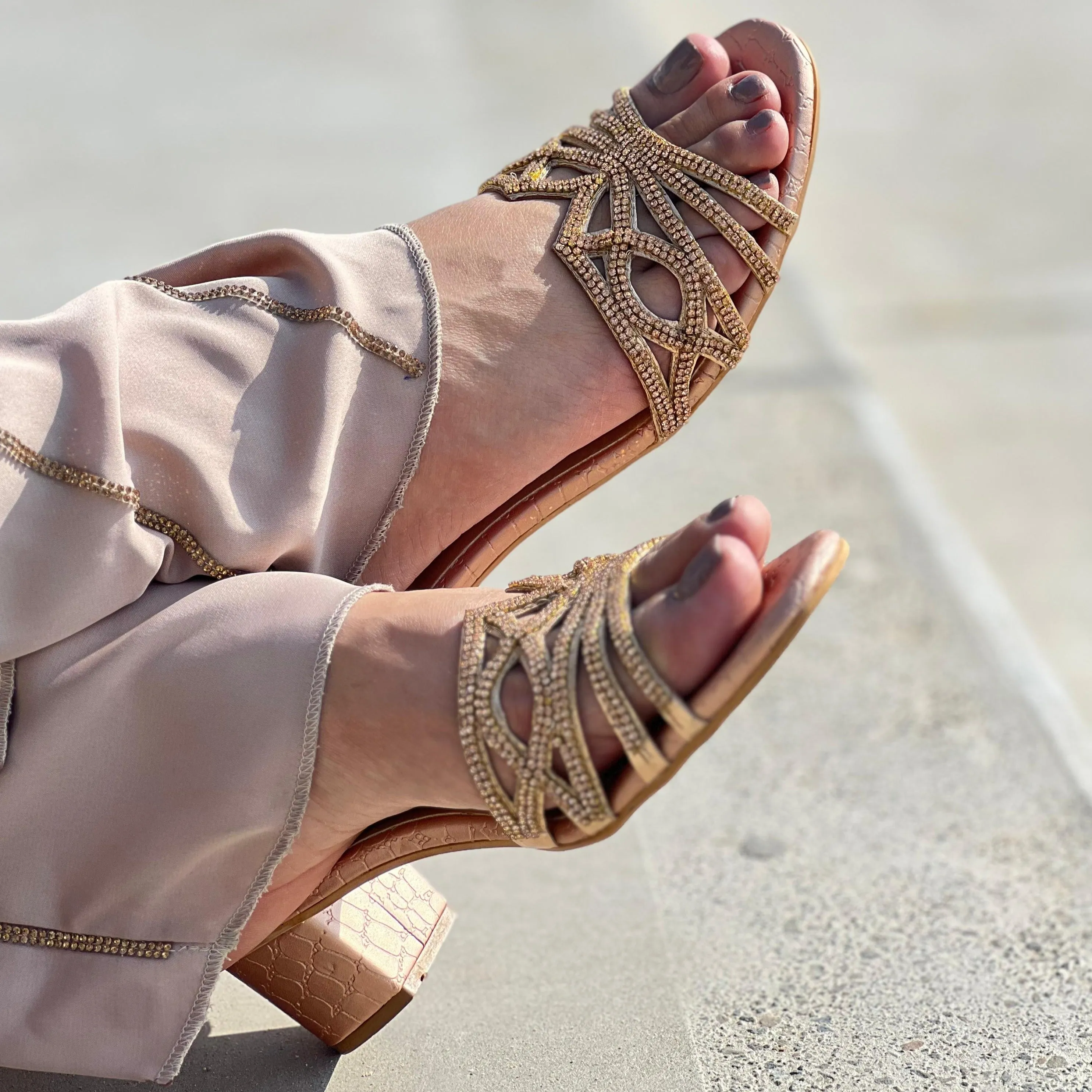 Arwa Heels S222H - Rose