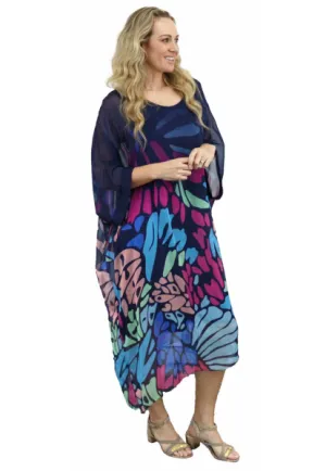 ASPEN silk kaftan dress