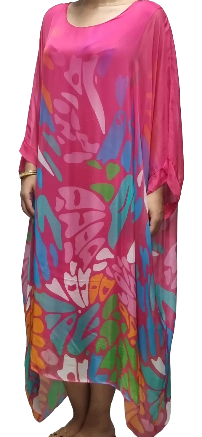 ASPEN silk kaftan dress