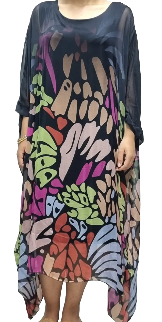 ASPEN silk kaftan dress