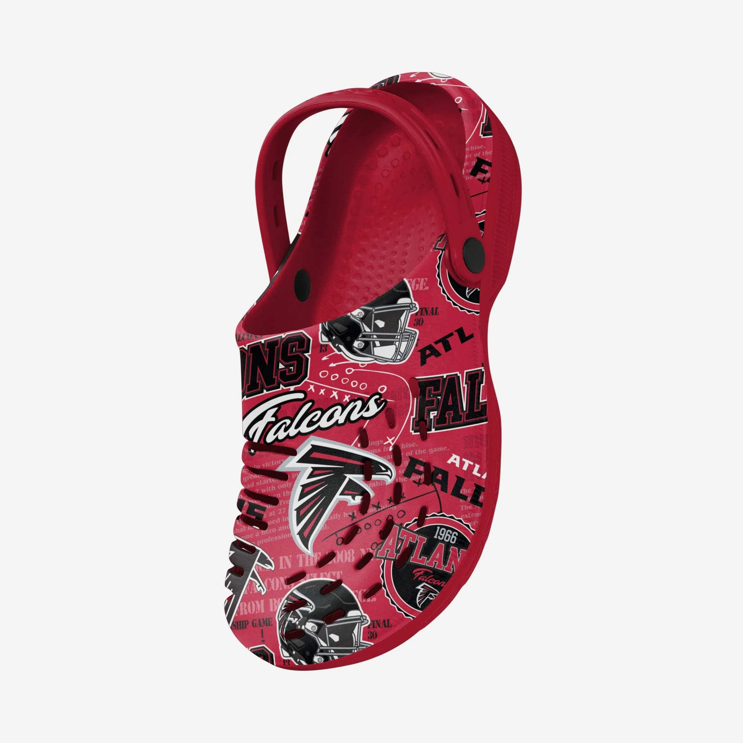 Atlanta Falcons Historic Print Clog With Strap