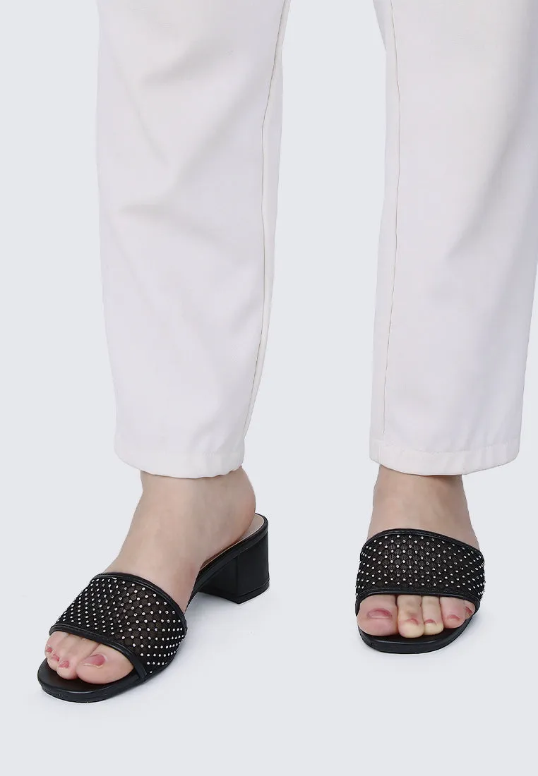 Ayla Comfy Heels In Black