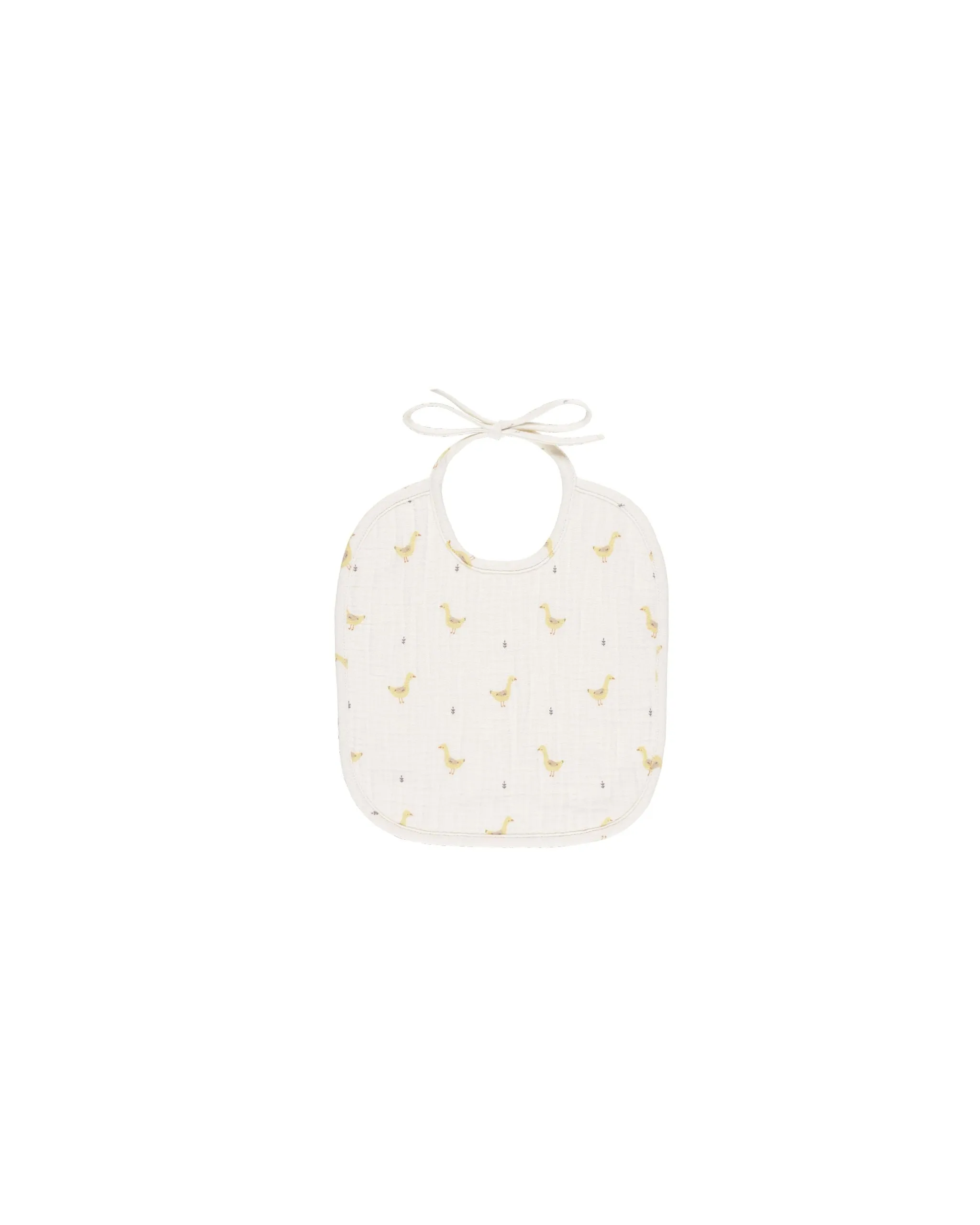 Baby Bib | Woven Tie Bib- Geese | Quincy Mae