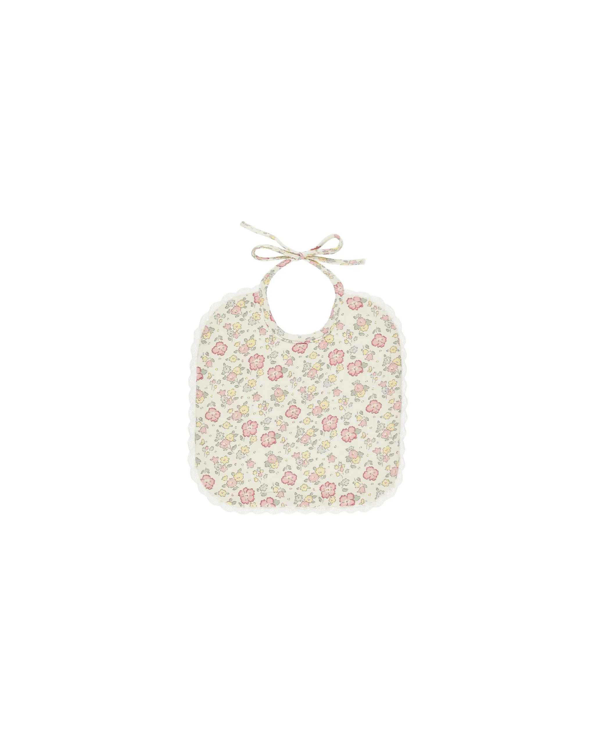 Baby Bib | Woven Tie - Bloom | Quincy Mae
