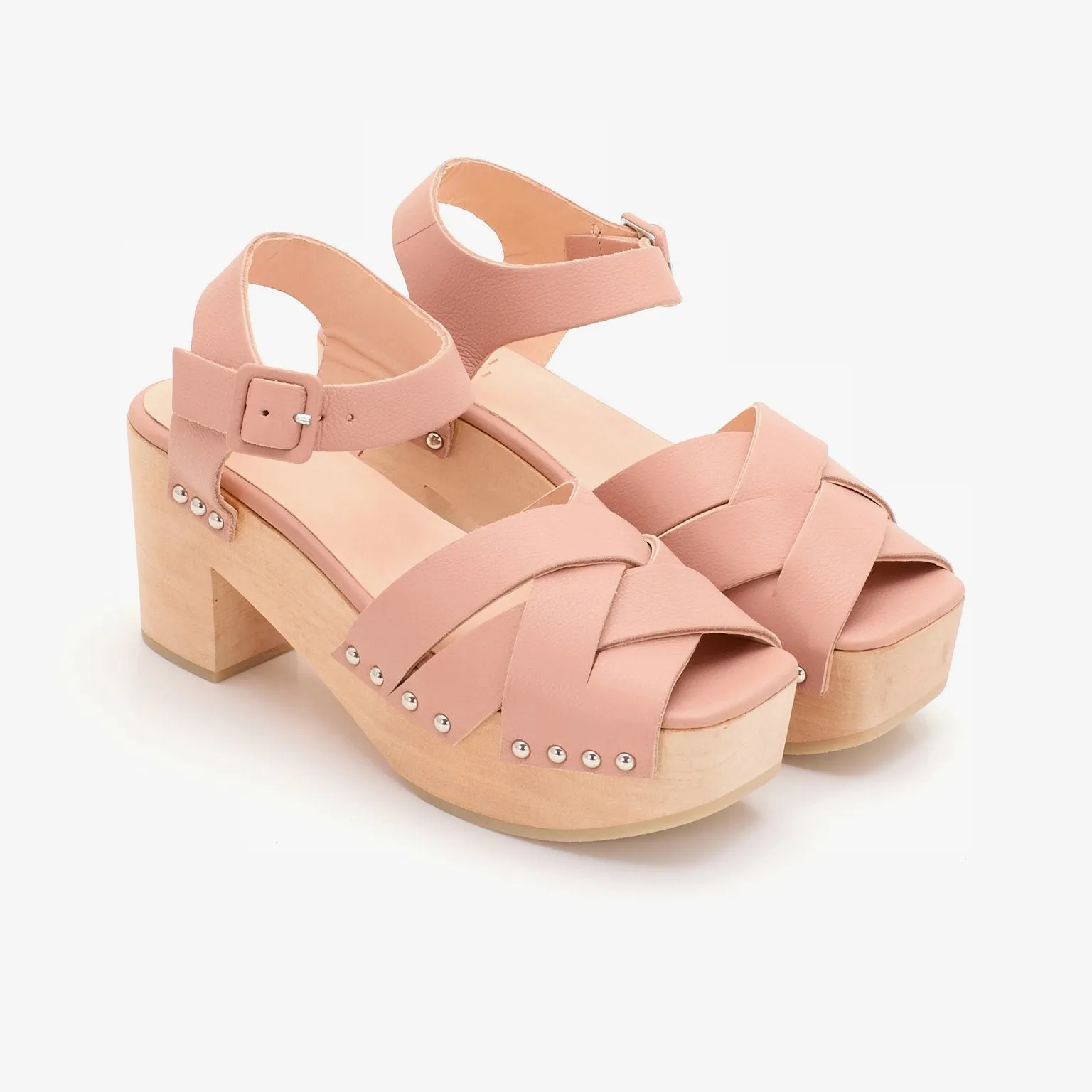Bea clog pink clay