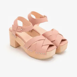 Bea clog pink clay