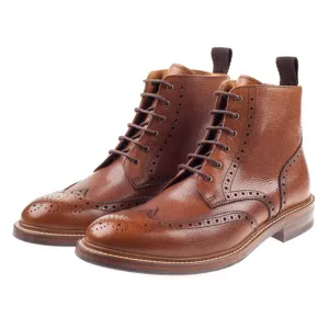 Bidbury Tan Brogue Boots