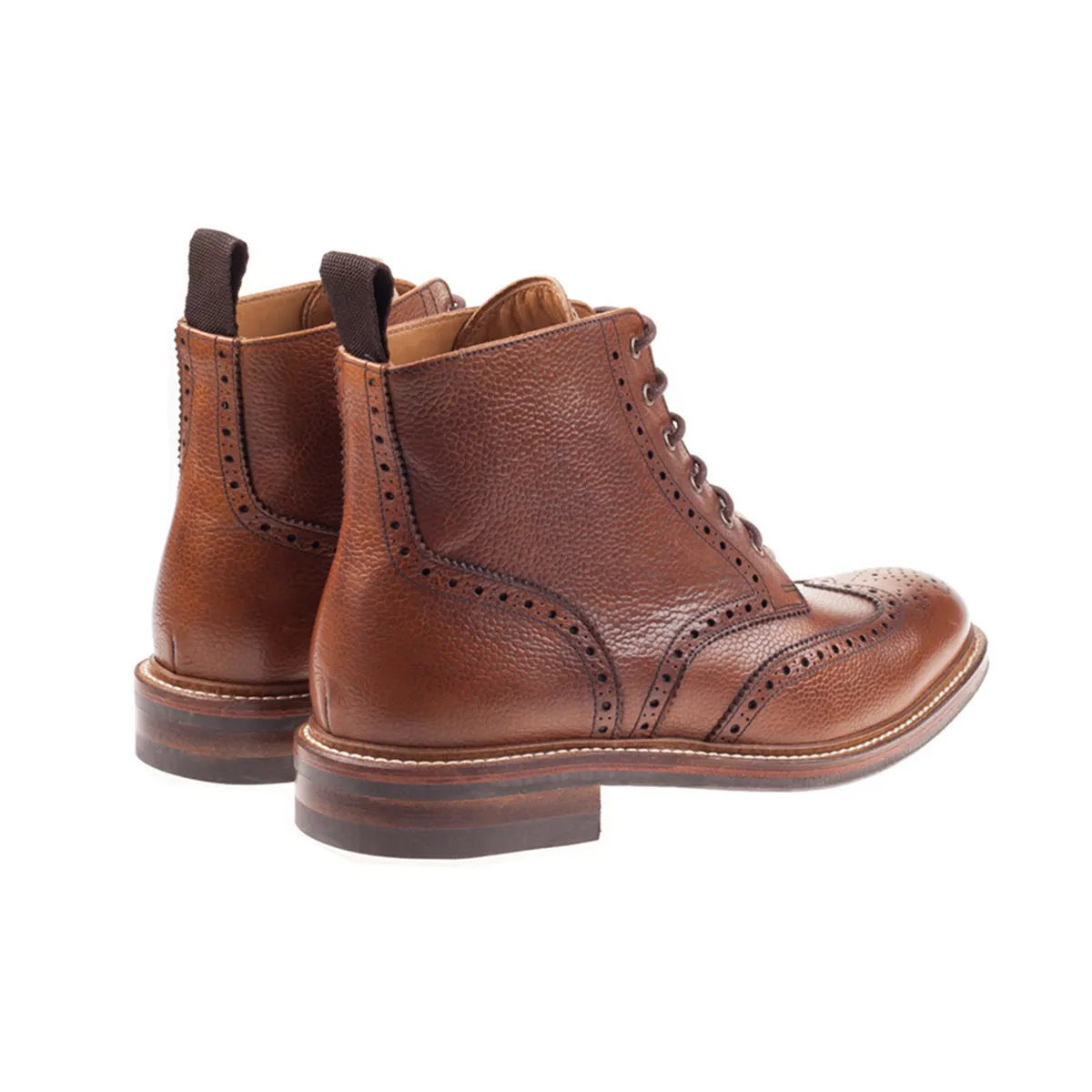 Bidbury Tan Brogue Boots