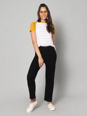 Blue Bootcut High rise Jeans with Insert Pockets
