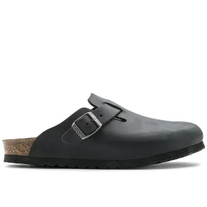 Boston Clogs - Oiled Leather Black