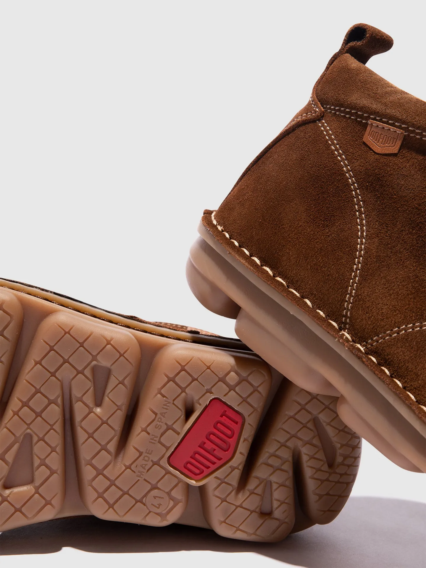 Brown Lace-up Ankle Boots