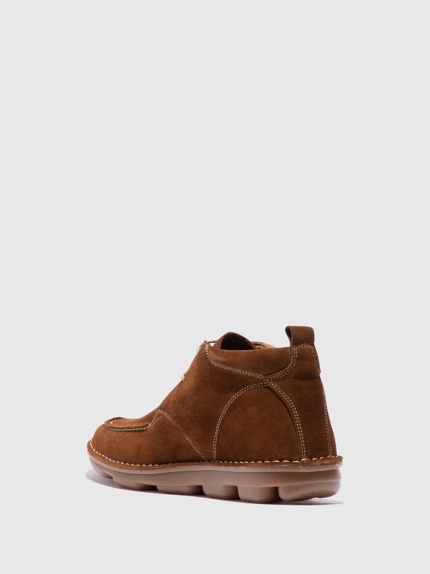 Brown Lace-up Ankle Boots