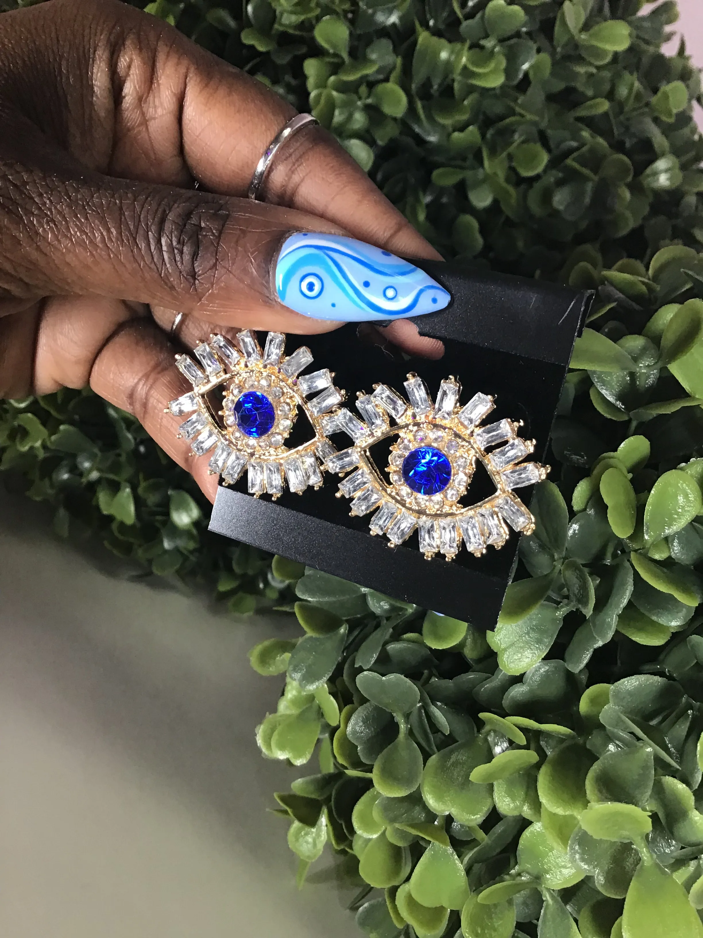Can’t See Me Evil Eye Studs
