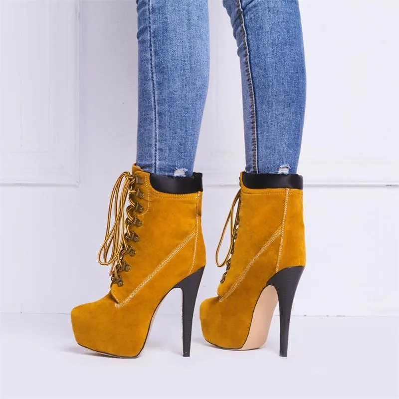 Casual Brown Heel boots