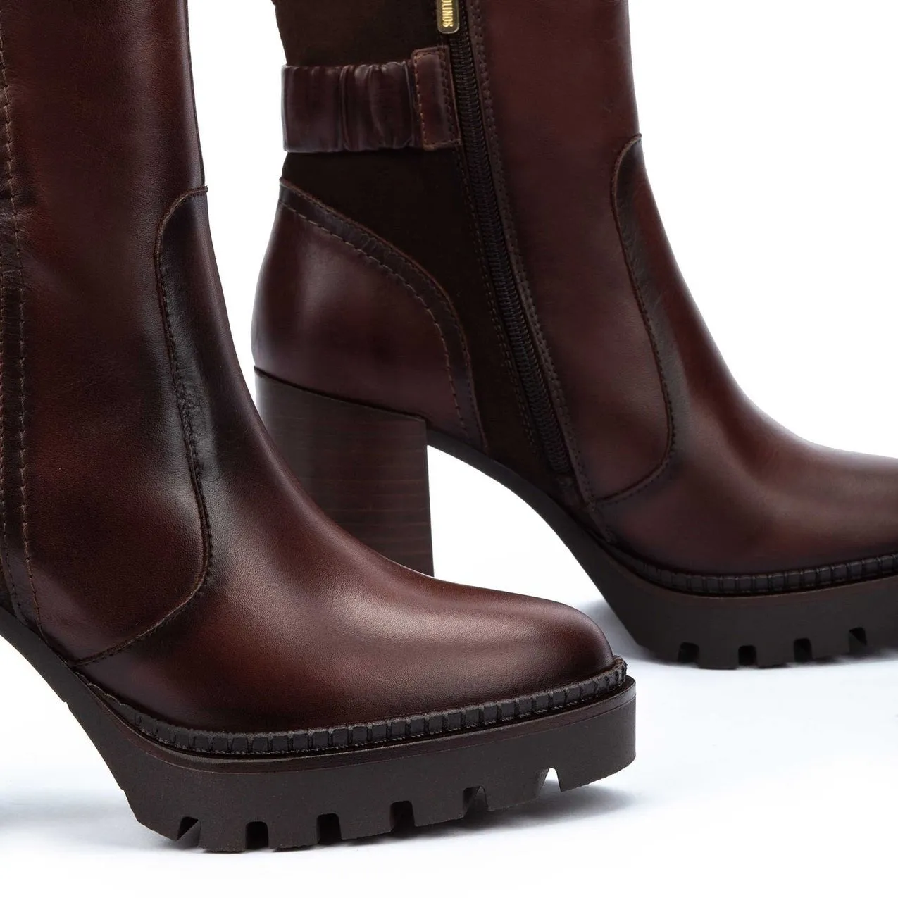 'Cervera' women's zipper boot - Dark brown
