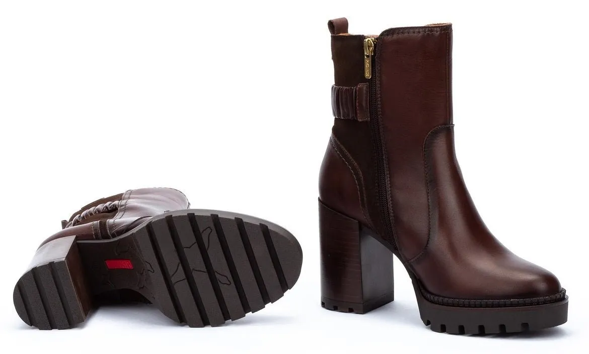 'Cervera' women's zipper boot - Dark brown