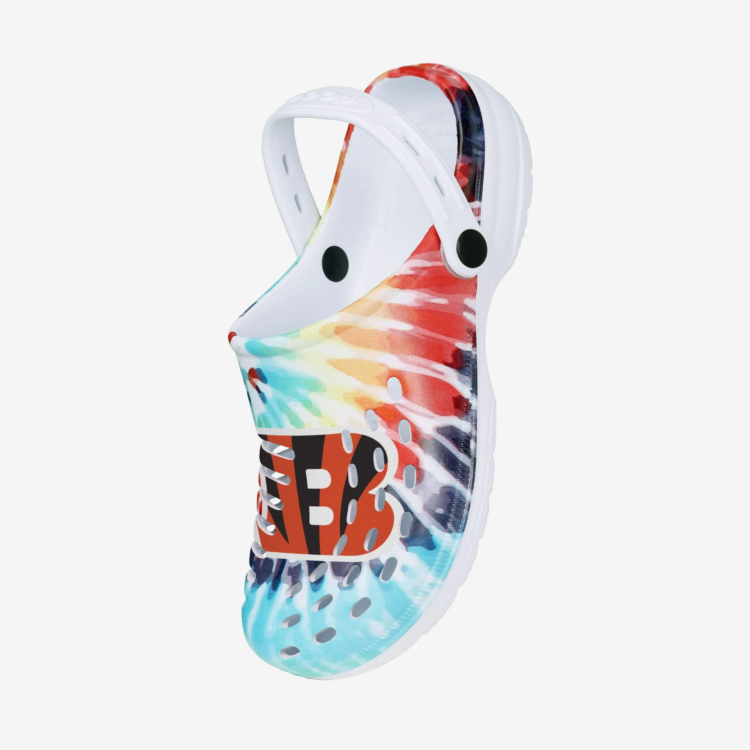 Cincinnati Bengals Womens Tie-Dye Clog With Strap