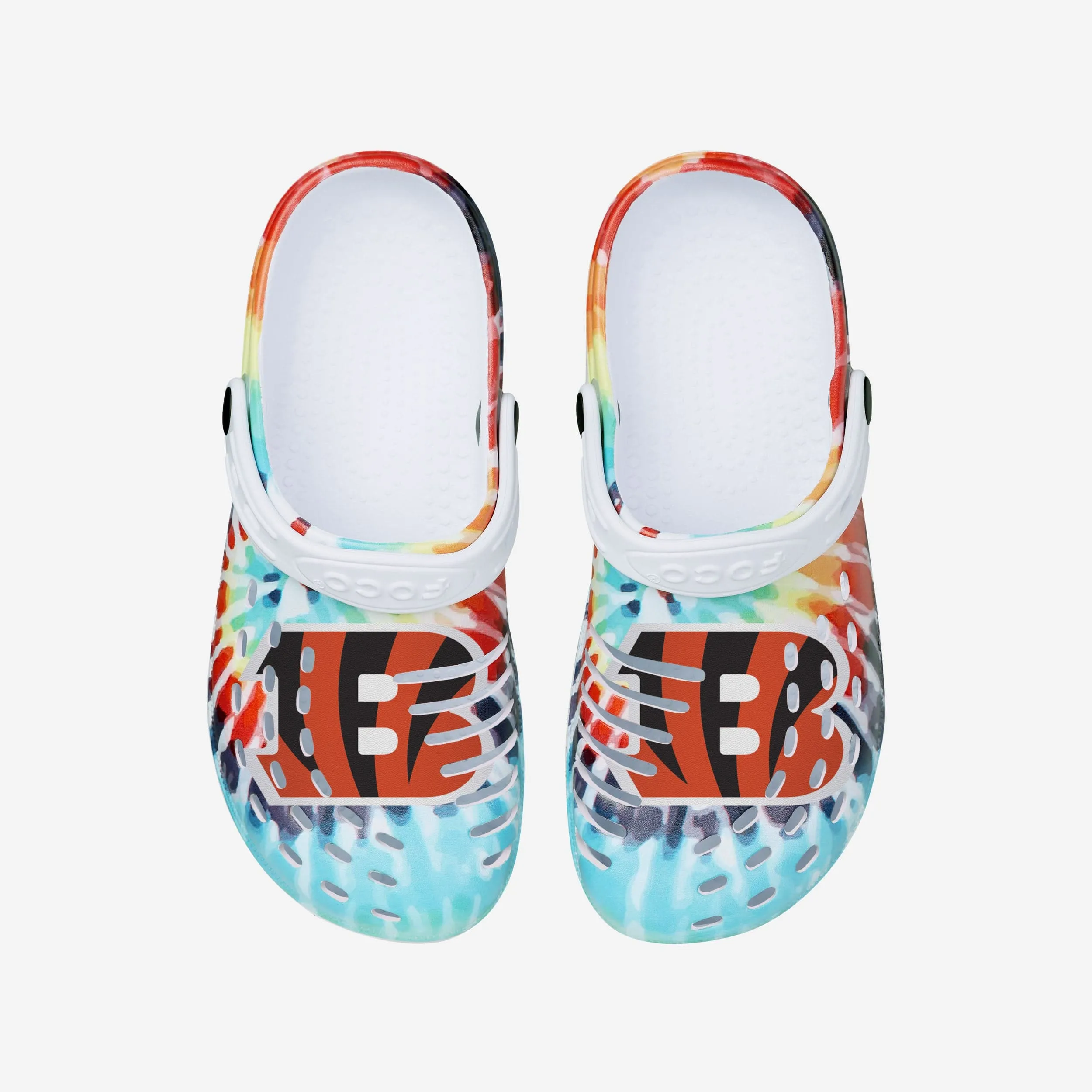 Cincinnati Bengals Womens Tie-Dye Clog With Strap