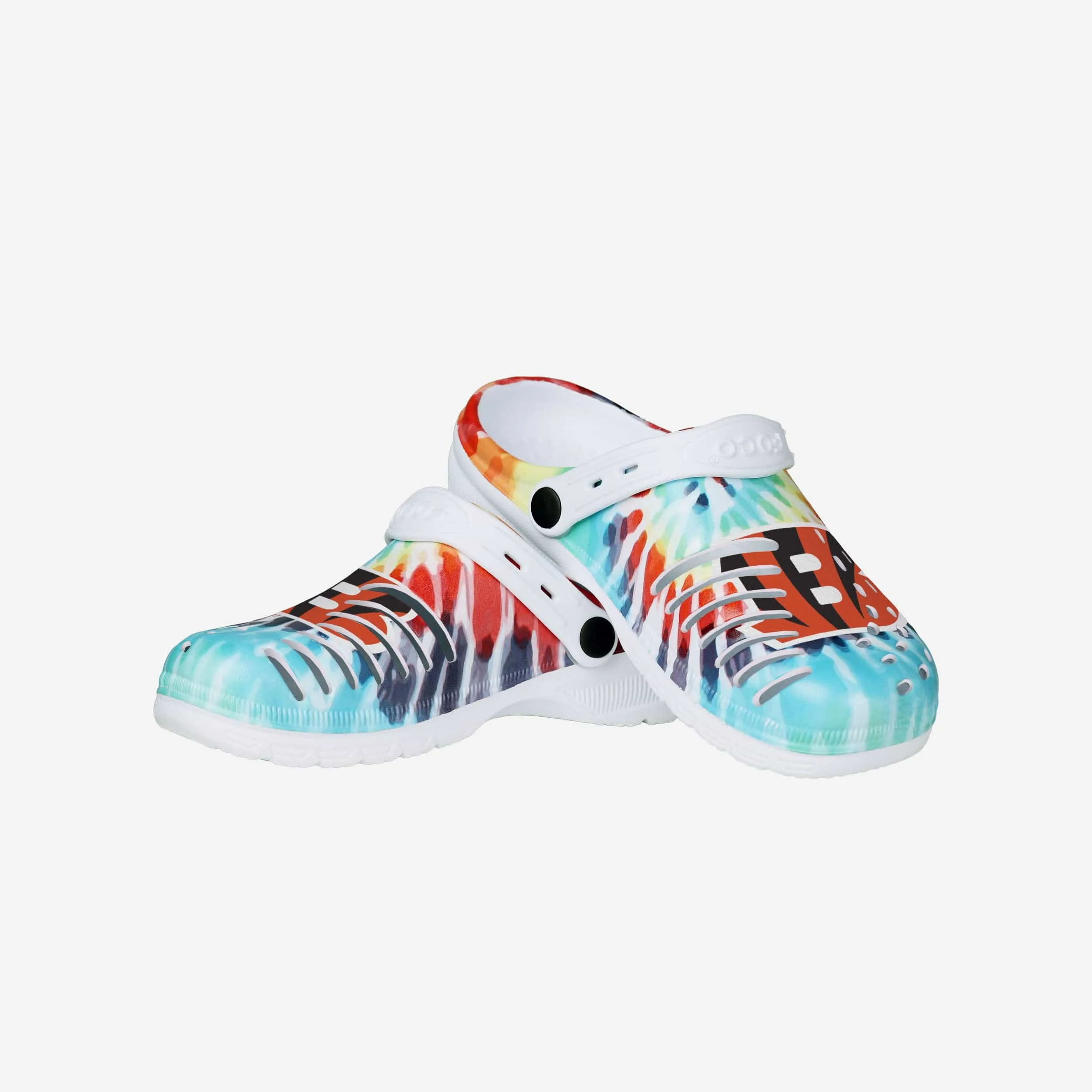 Cincinnati Bengals Womens Tie-Dye Clog With Strap