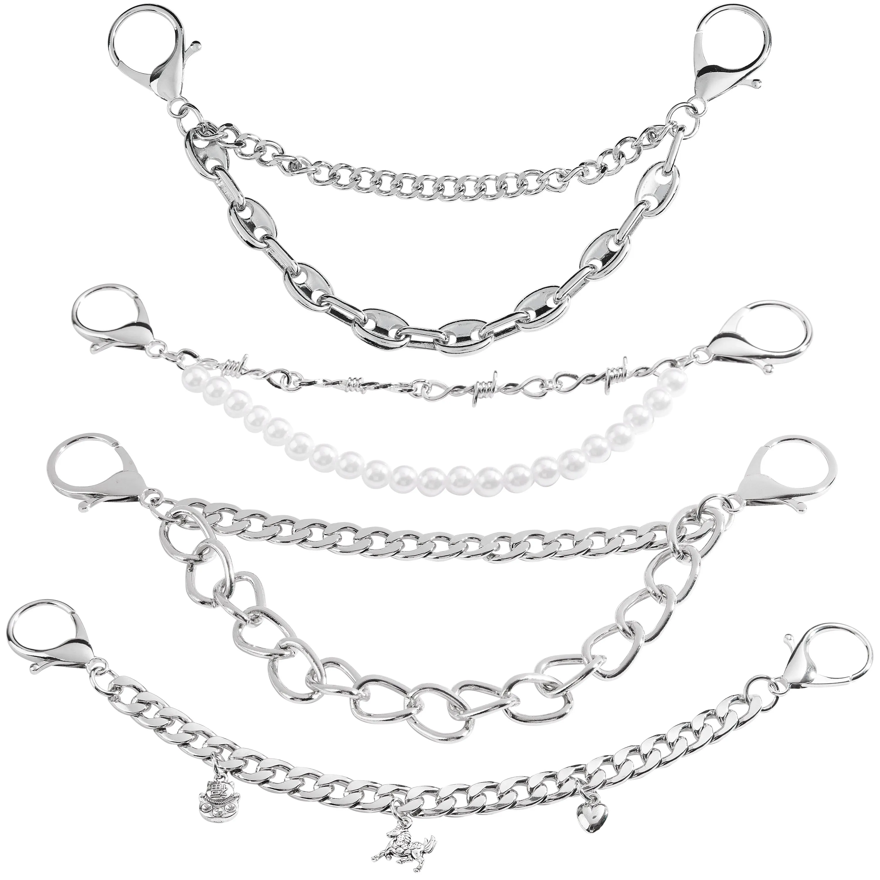 CityComfort Clog Charms, Mixed Shoe Decoration Charms Clog Chains Multipack
