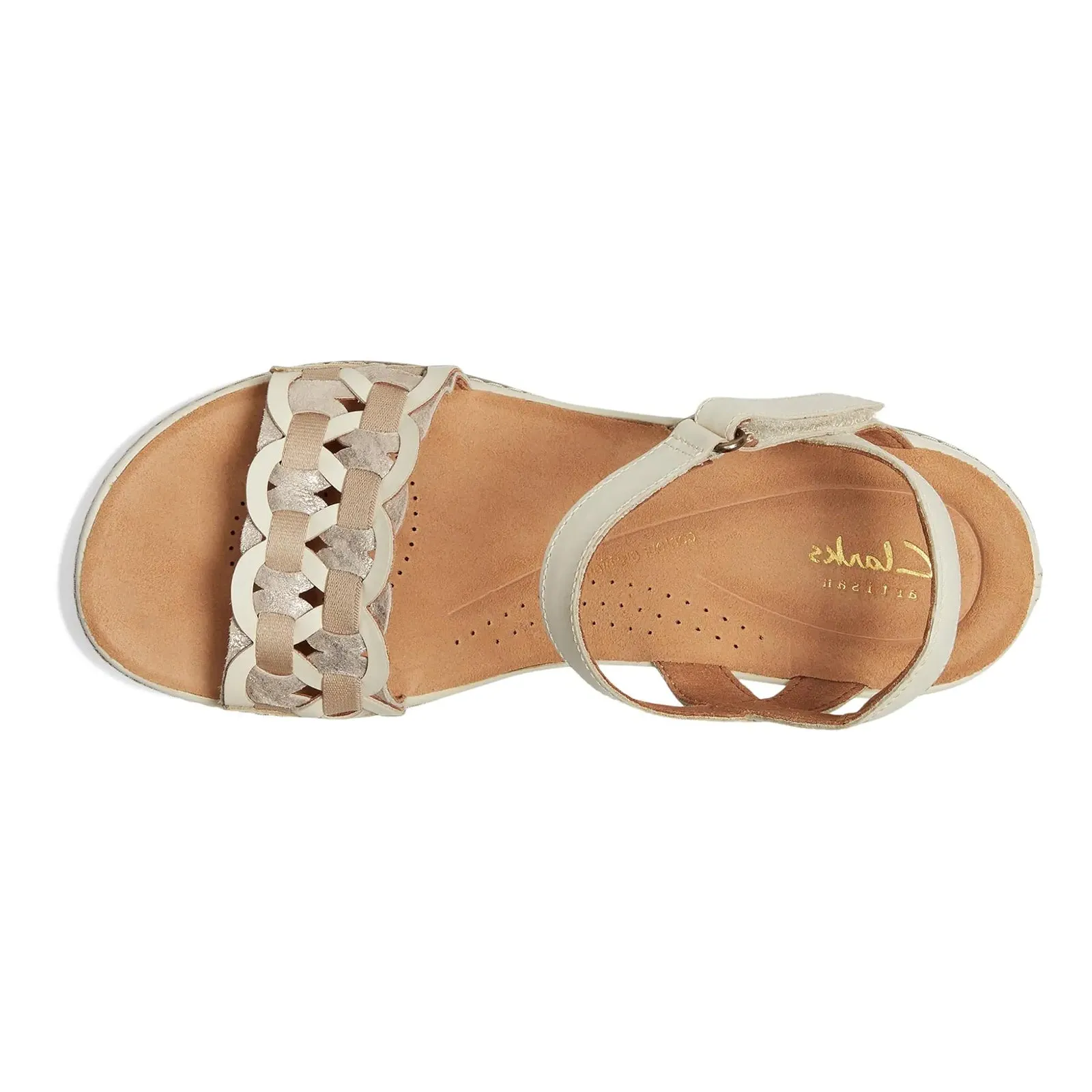 Clarks Kassanda Bar Leather Women's Wedge Sole Sandals