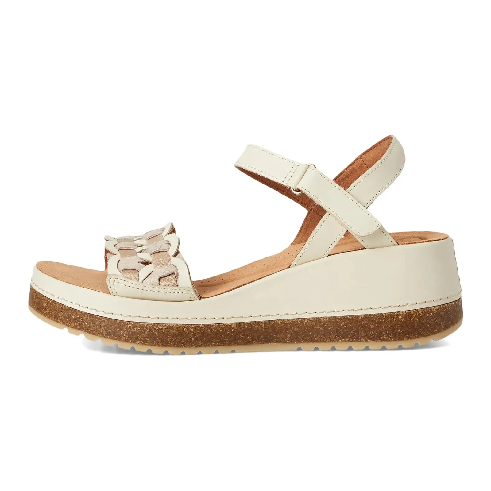 Clarks Kassanda Bar Leather Women's Wedge Sole Sandals