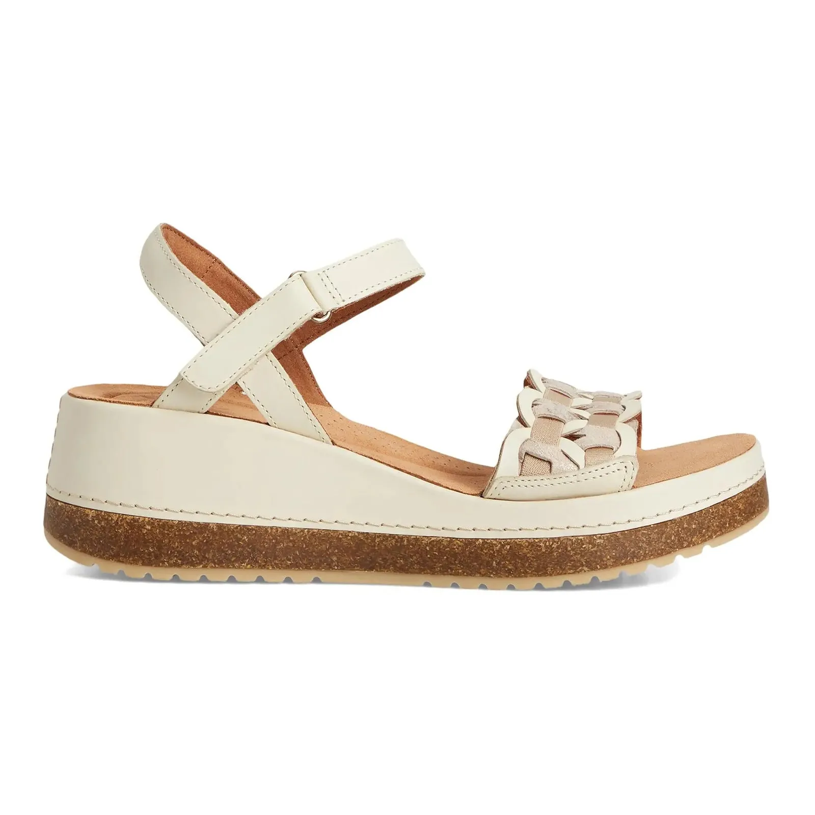 Clarks Kassanda Bar Leather Women's Wedge Sole Sandals