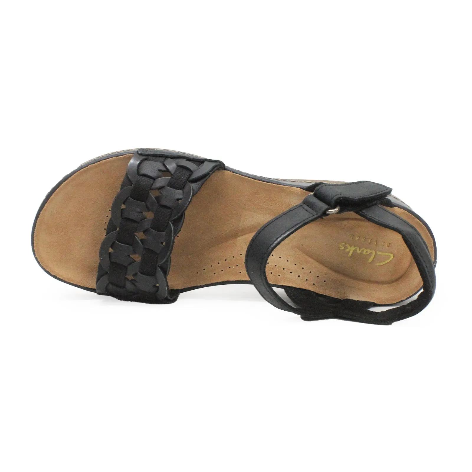 Clarks Kassanda Bar Leather Women's Wedge Sole Sandals