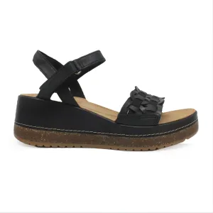 Clarks Kassanda Bar Leather Women's Wedge Sole Sandals