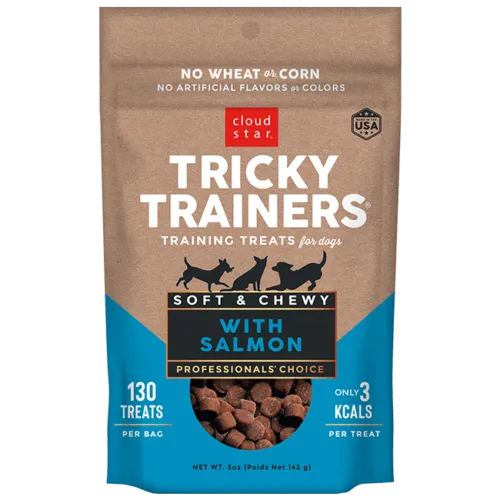 Cloud Star Tricky Trainer Soft & Chewy Salmon Dog Treats