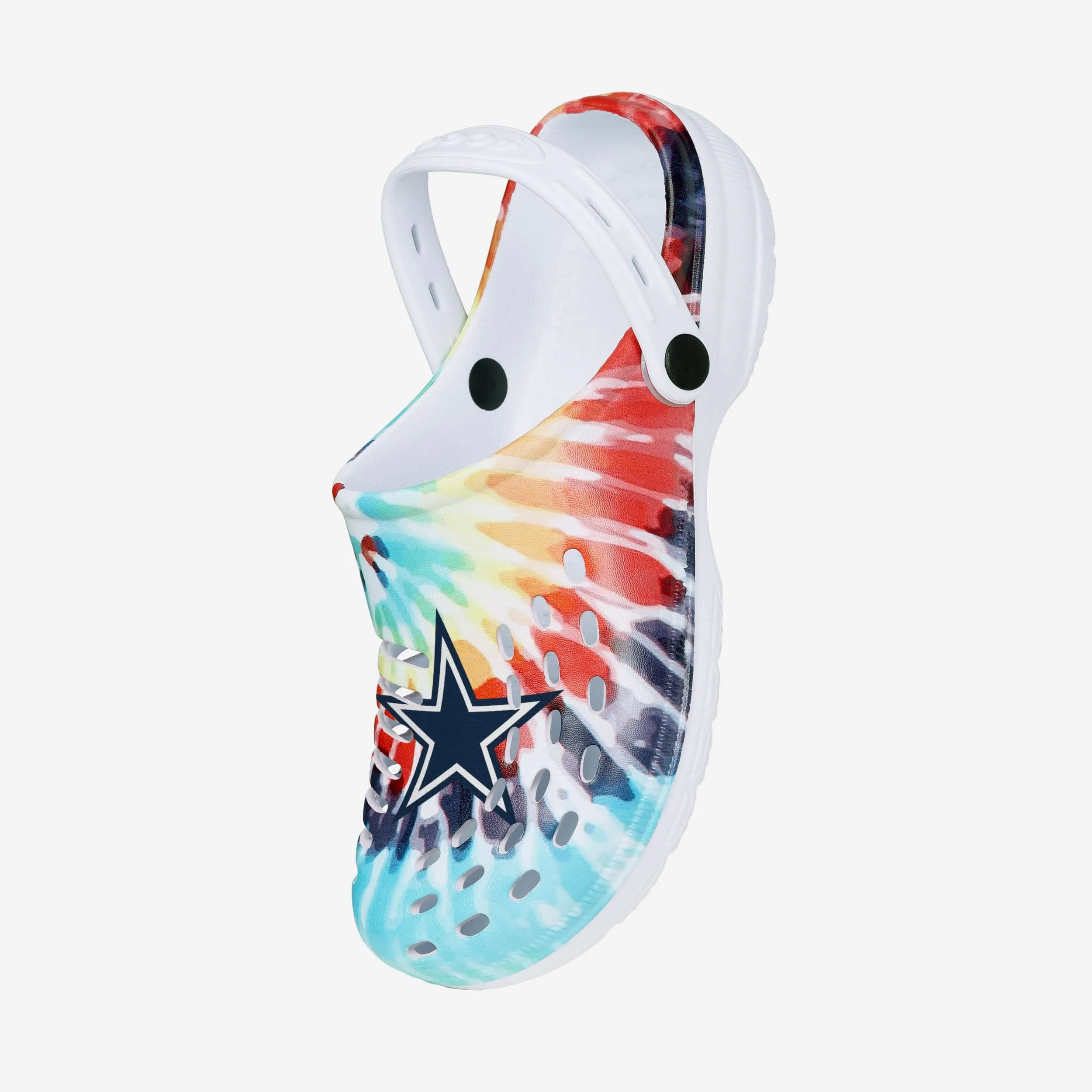 Dallas Cowboys Womens Tie-Dye Clog With Strap