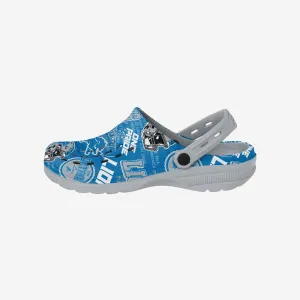 Detroit Lions Historic Print Clog With Strap