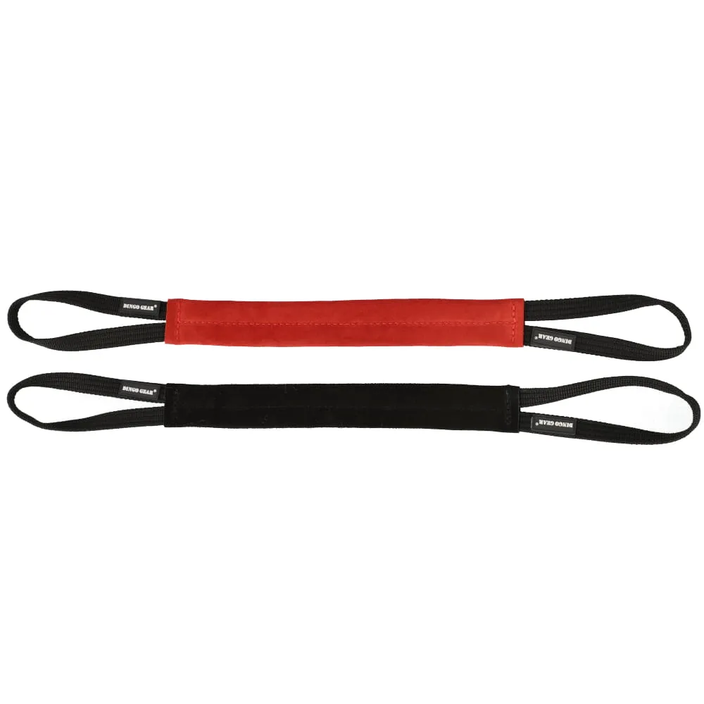 Dingo Gear Flat Leather Tug with Two Handles