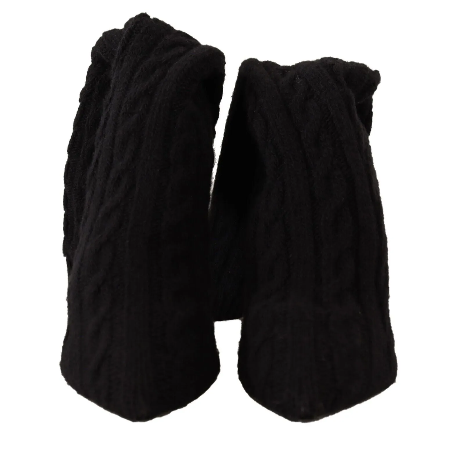 Dolce & Gabbana Black Elegant Stretch Sock Boots