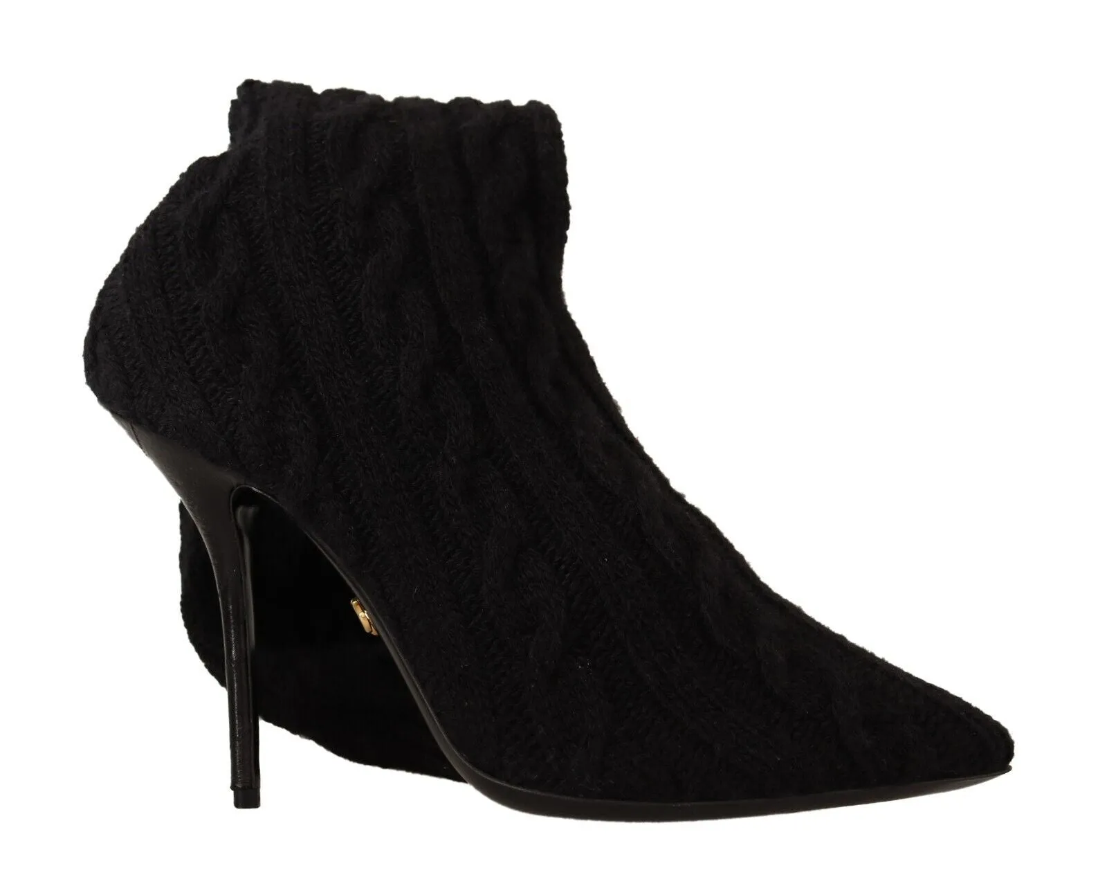 Dolce & Gabbana Black Elegant Stretch Sock Boots