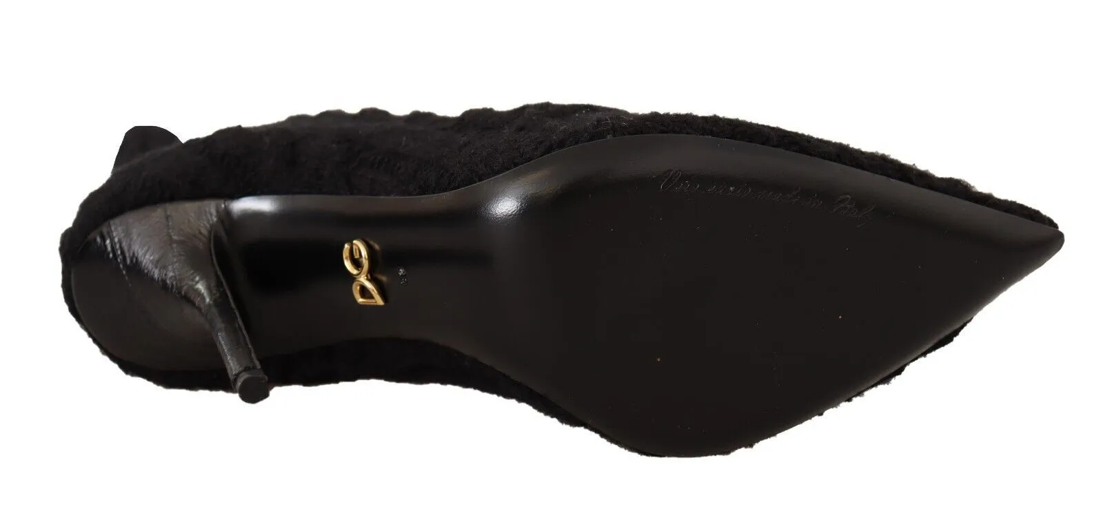 Dolce & Gabbana Black Elegant Stretch Sock Boots
