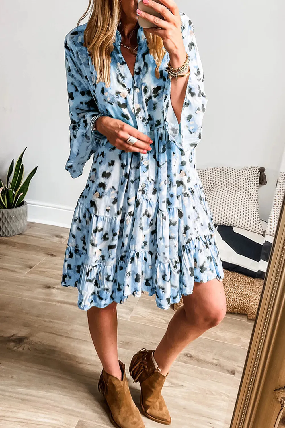 Effortless Chic Loose Button Dress for Women