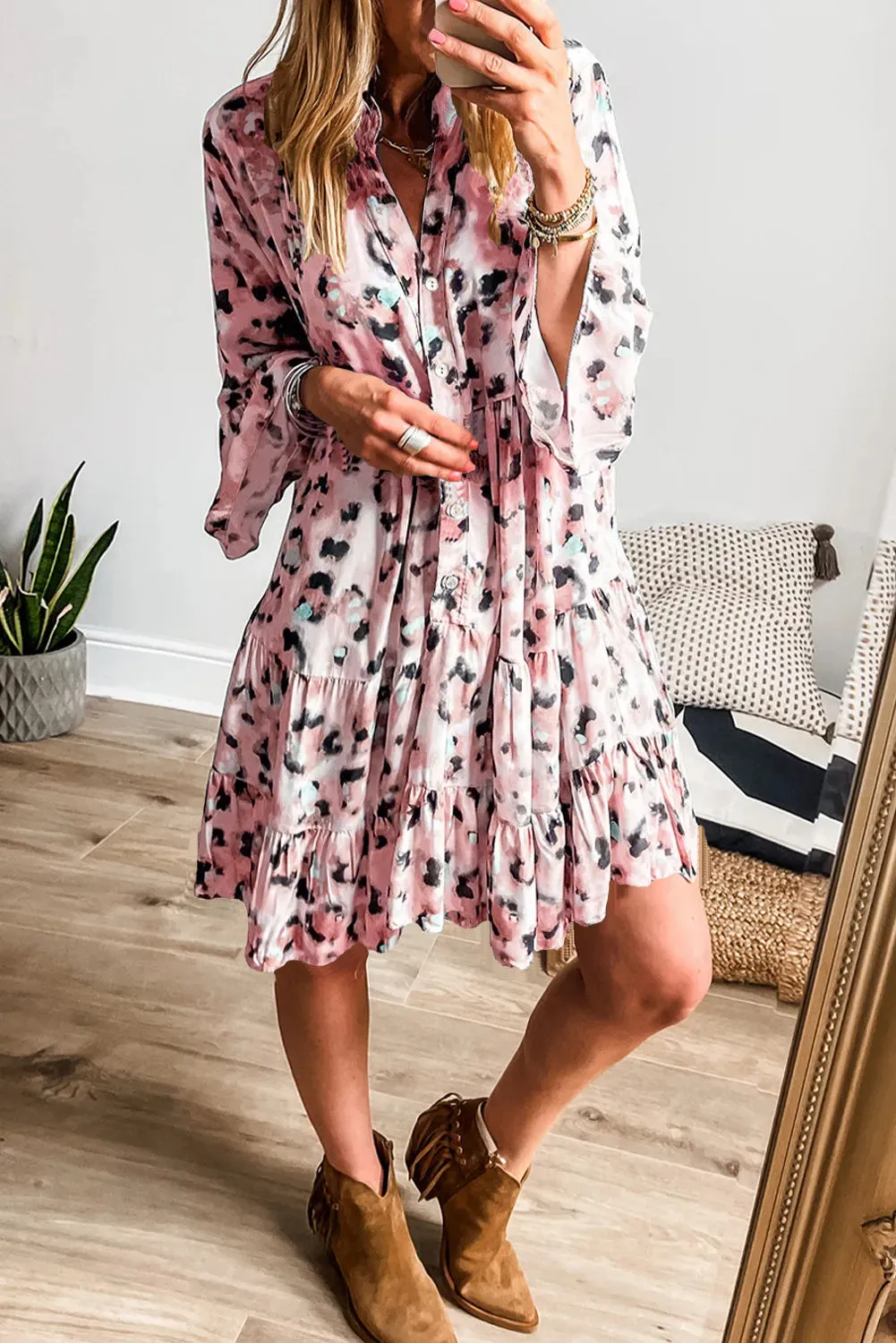 Effortless Chic Loose Button Dress for Women