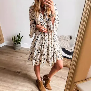Effortless Chic Loose Button Dress for Women
