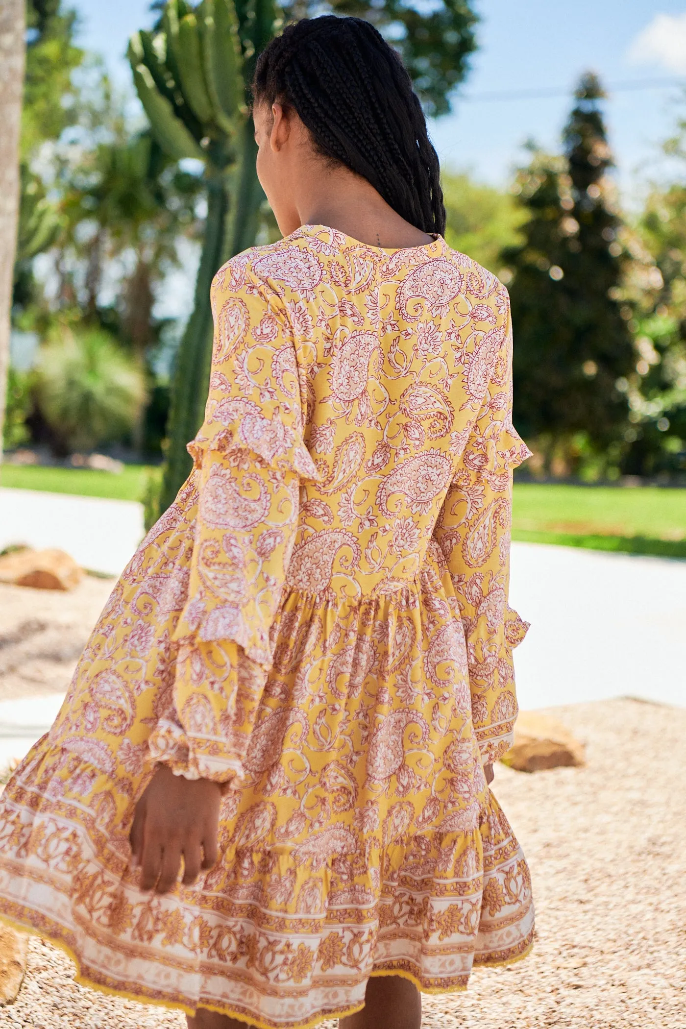 Elodie Print Fey Mini Dress