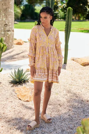 Elodie Print Fey Mini Dress