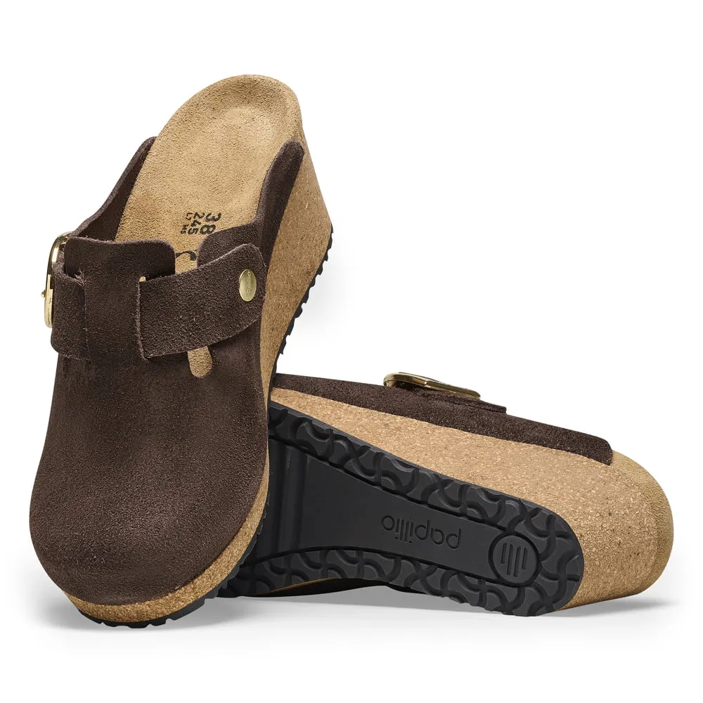 Fanny Ring-Buckle Suede Leather