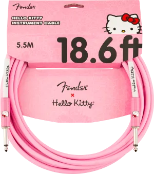 Fender X Hello Kitty Original Instrument Cable 18.6', Pink
