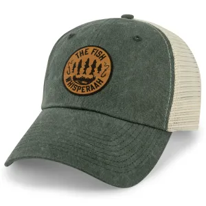 Fish Whisperaah "Wood Grain" Patch Relaxed Trucker