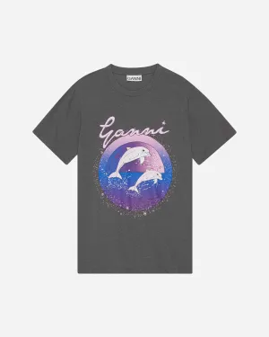 Future Jersey Ganni Relaxed T-shirt - Volcanic Ash