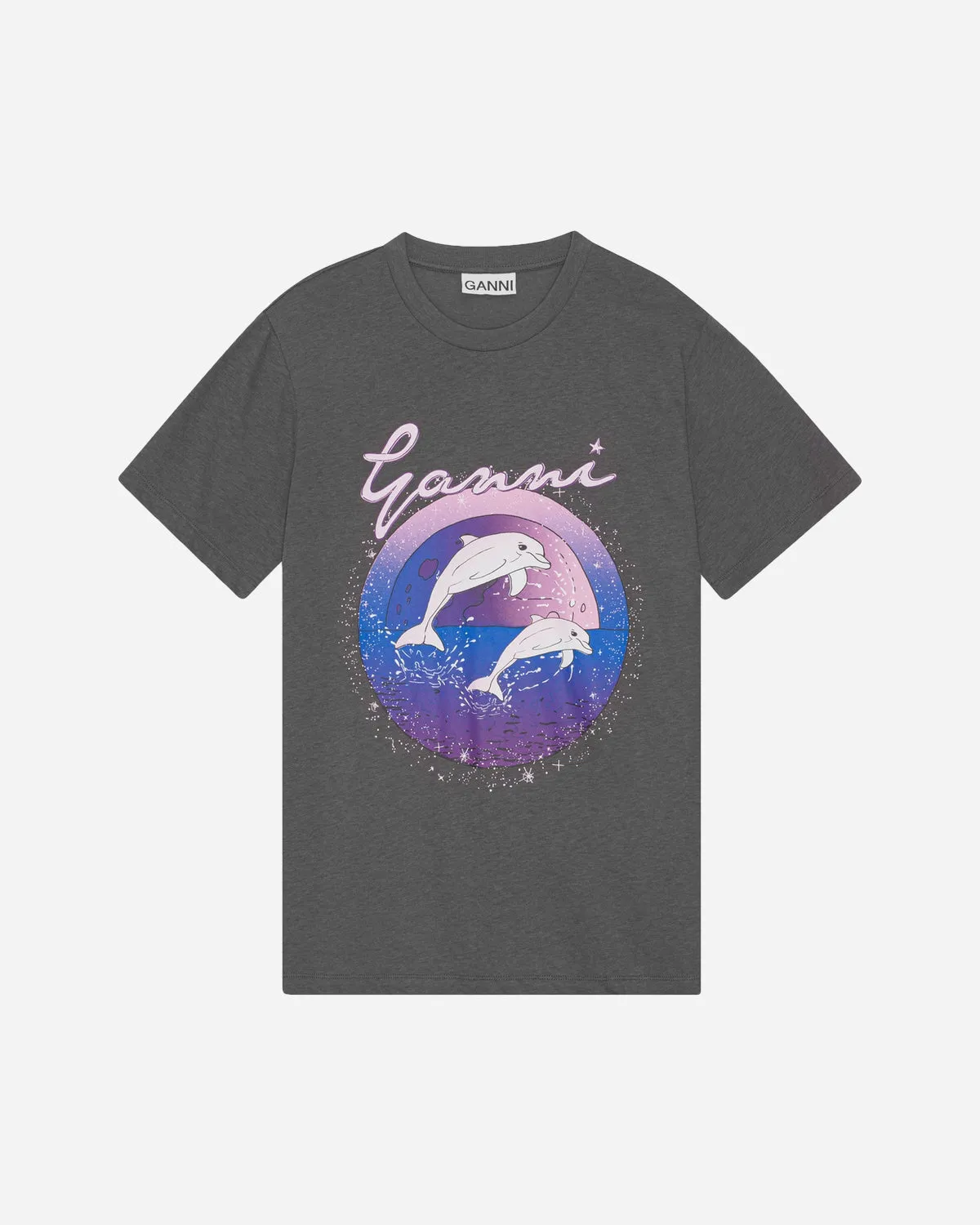 Future Jersey Ganni Relaxed T-shirt - Volcanic Ash
